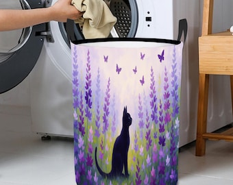 Foldable Laundry Basket with Handles – Round Collapsible Waterproof Hamper for Clothes, Toys & Storage, Modern Minimalist Organizer