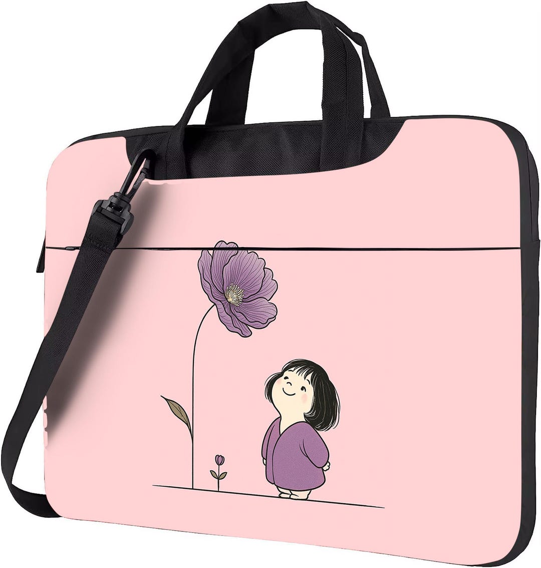 Cute Girl Laptop Bag – 3-in-1 Shoulder Tote, Travel Friendly, Laptop ...