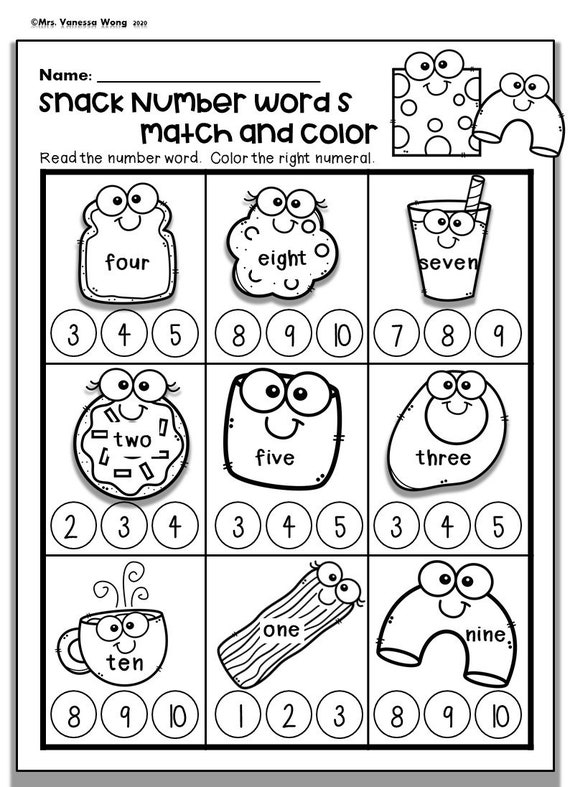 For kindergarten worksheets math Free kindergarten