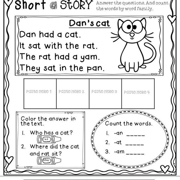 Phonics Short Vowel Activities and Worksheets Short A