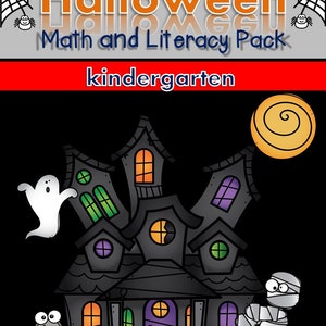 Halloween Activities for Kindergarten Math and Literacy No Prep Printables