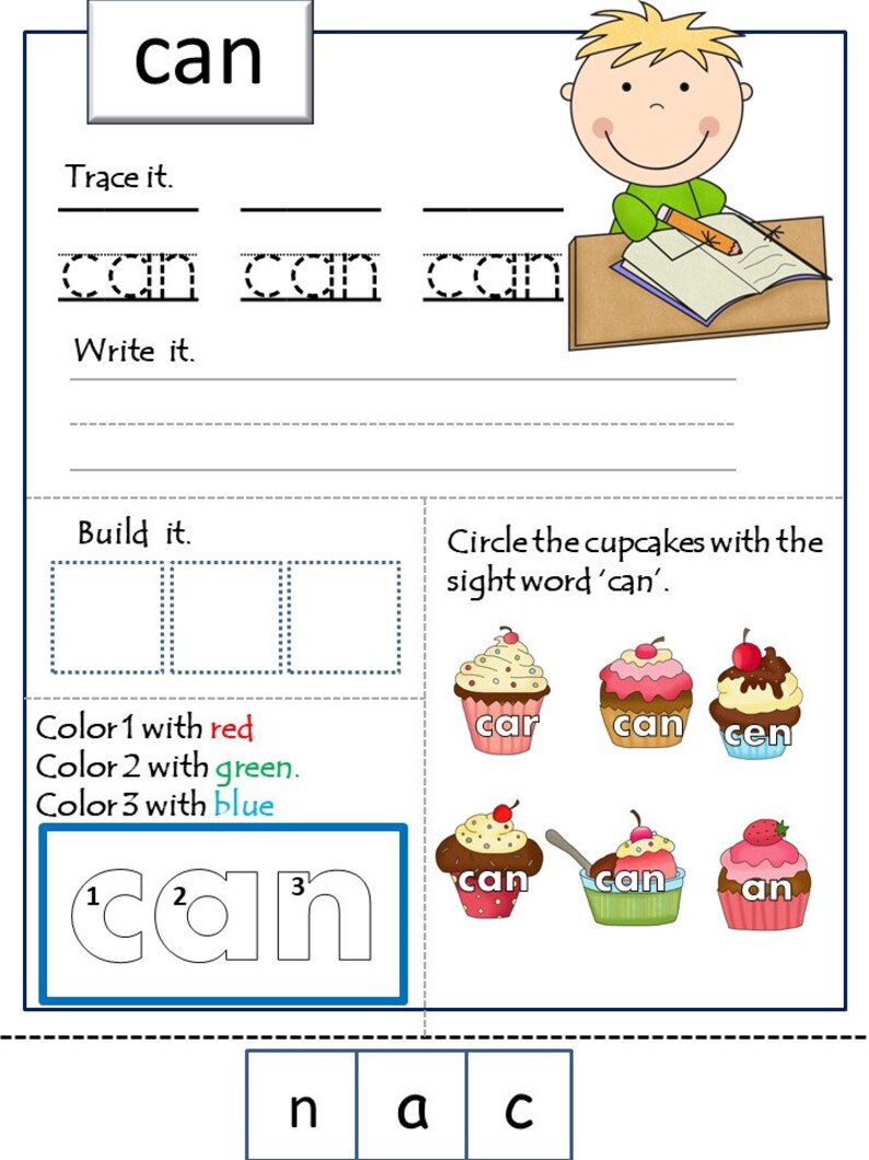Sight Words Printables and Activities for Kindergarten, Homeschooler ...