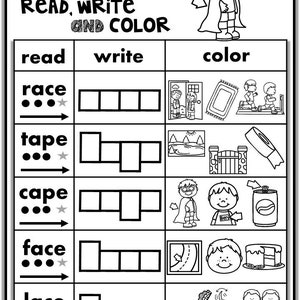 kindergarten worksheets preschool english early years etsy