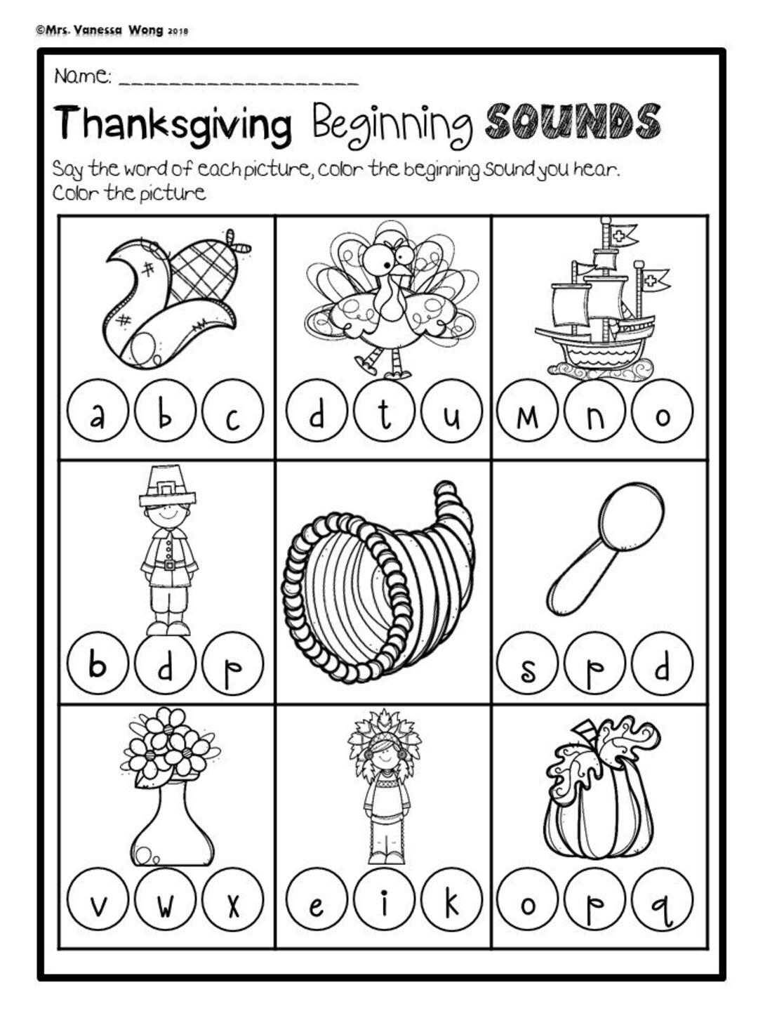 Thanksgiving Activities For Kindergarten Math And Literacy No Prep thanksgiving-activities-for-kindergarten-math-and-literacy-no-prep