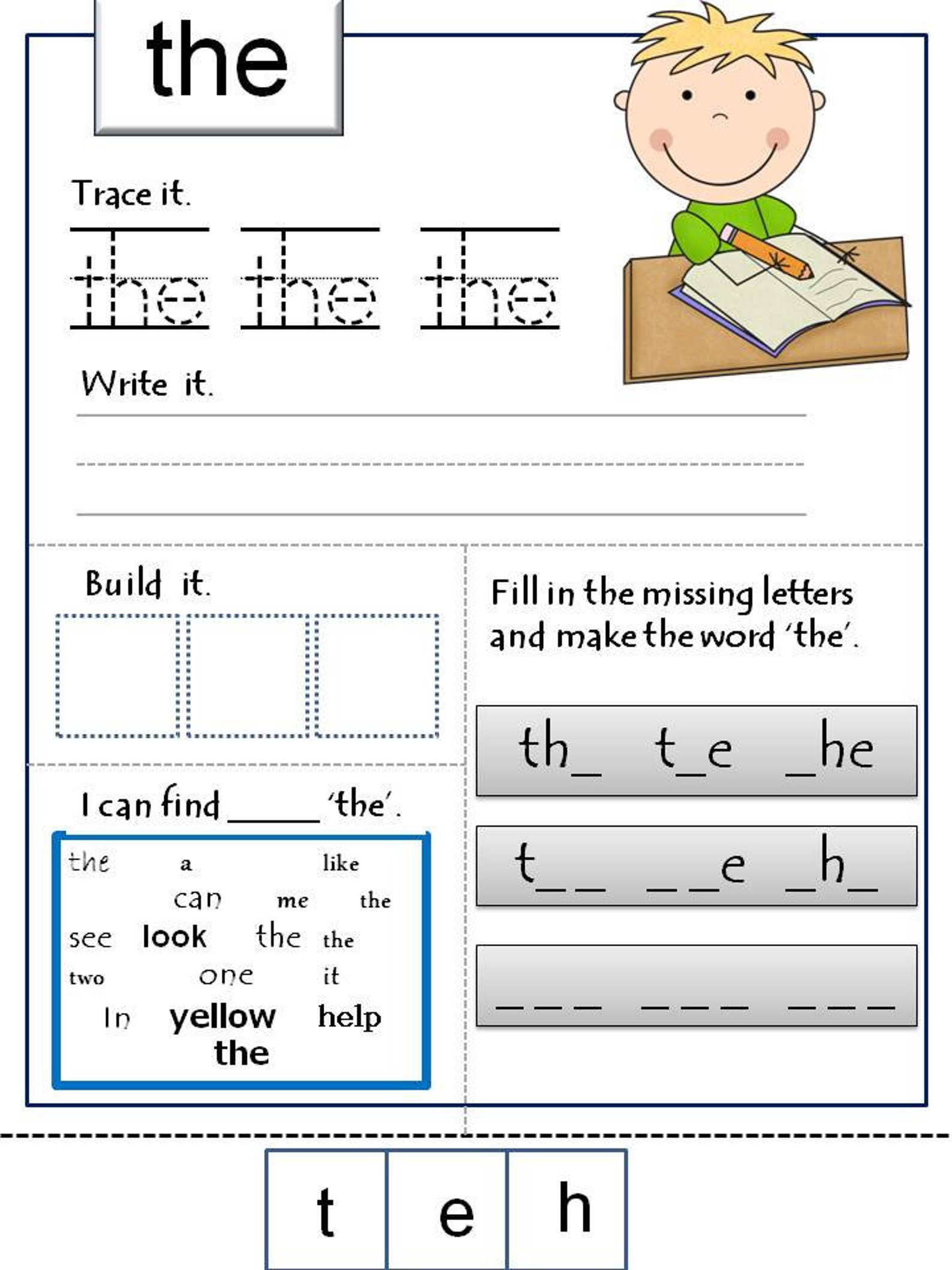 Sight Words Printables and Activities for Kindergarten, Homeschooler ...