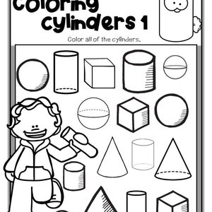 Math Worksheets 2D and 3D Shapes Activities and Worksheets for
