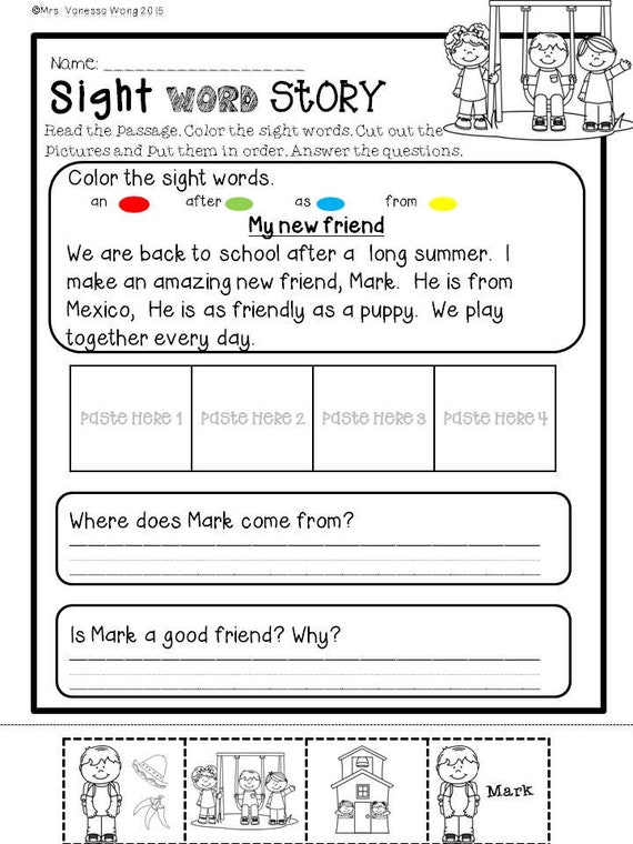 First Grade Worksheets. Fall Math and Literacy No Prep - Etsy ...