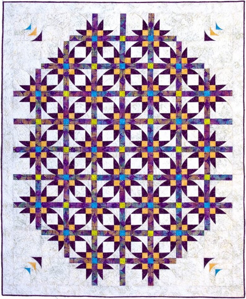 Mexican Star Dance Quilt Pattern Southwind Designs Etsy