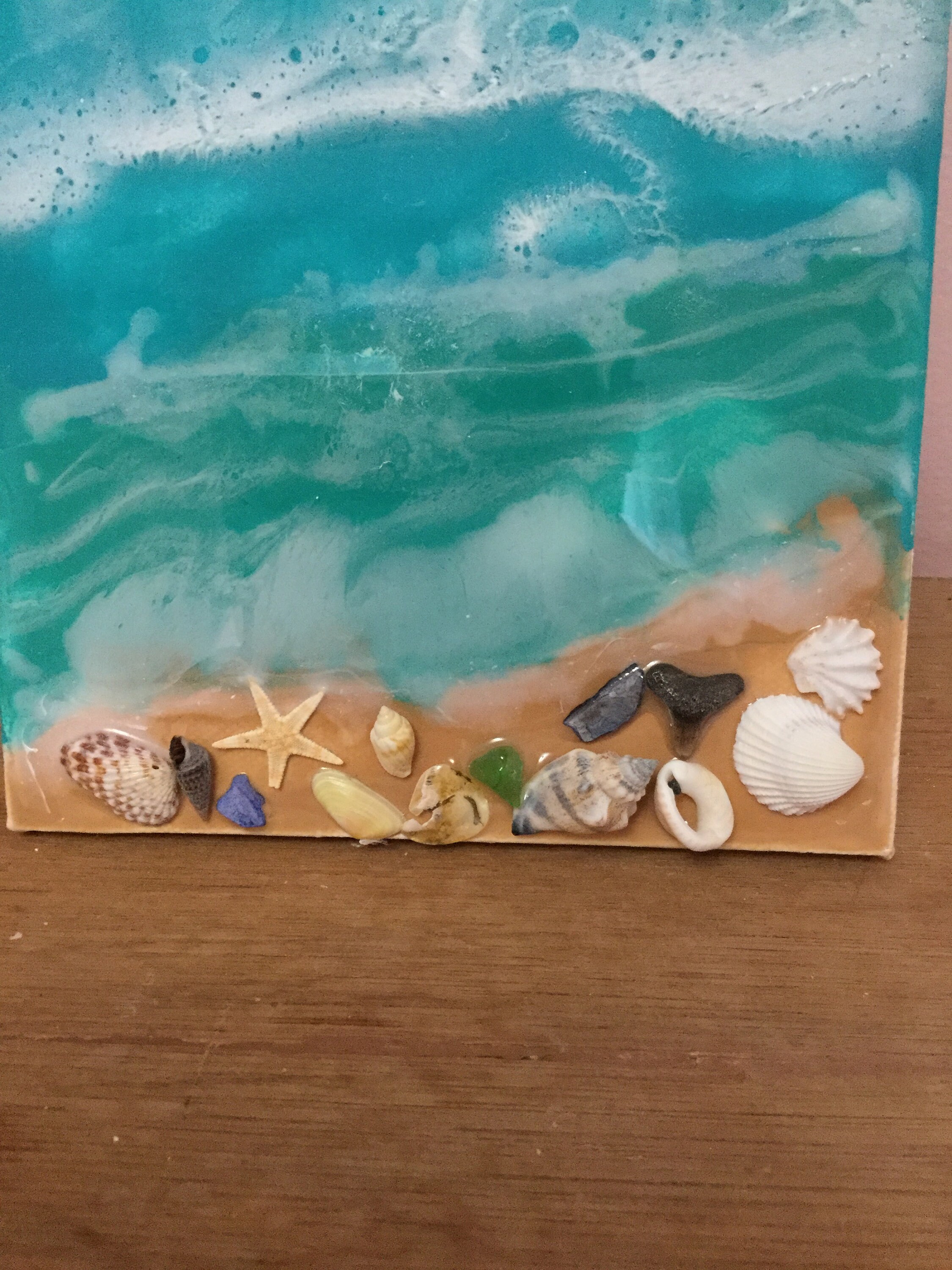 Beach Resin Coastal Wall Art Ocean Art Fine Art Canvas Art Etsy