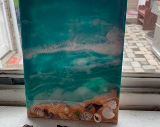 Beach Resin Coastal Wall Art Ocean Art Fine Art Canvas Art Etsy