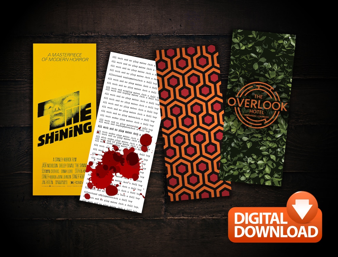 Stephen King the Shining Printable Bookmarks - Etsy