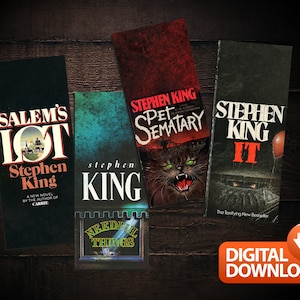 Stephen King Printable Bookmarks - Etsy