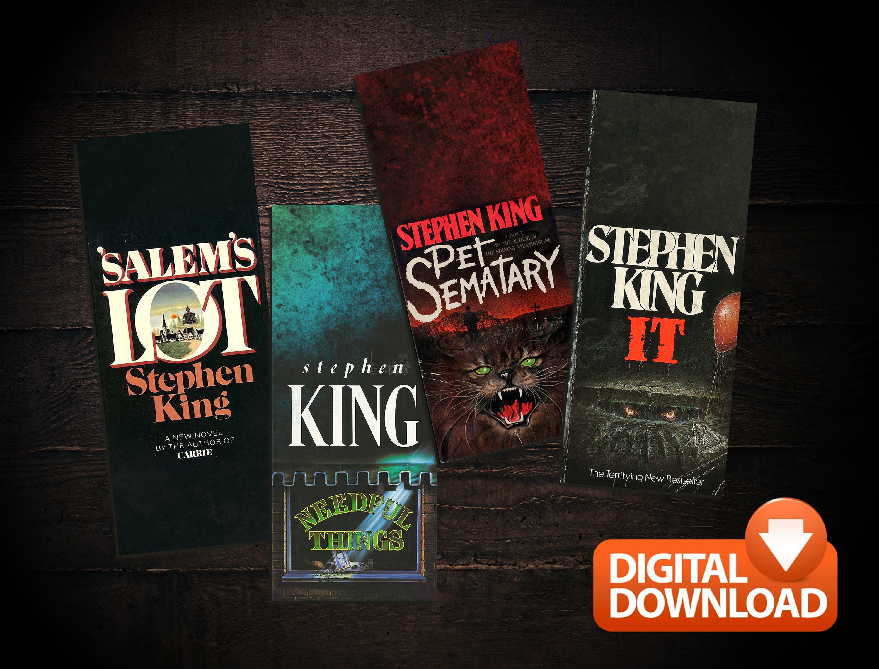 Stephen King Printable Bookmarks - Etsy Canada