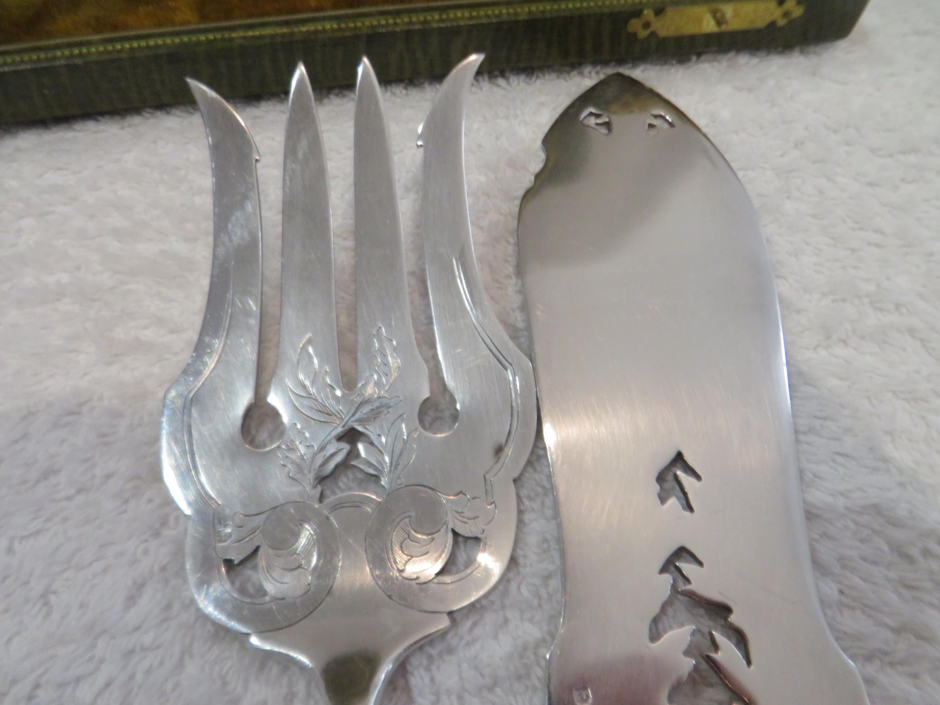 Puiforcat／Service à poisson／nacre Proantic: PUIFORCAT : Service à Poisson pour 8 Convives