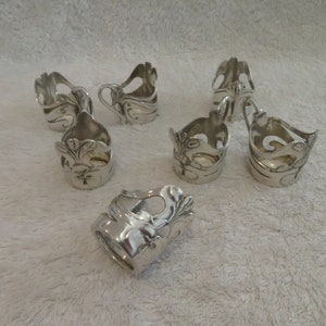 7-deurs drankglas / wodka zilver metaal Gallia Christofle art nouveau stijl (1900 Franse verzilverde wodka drank glashouders)