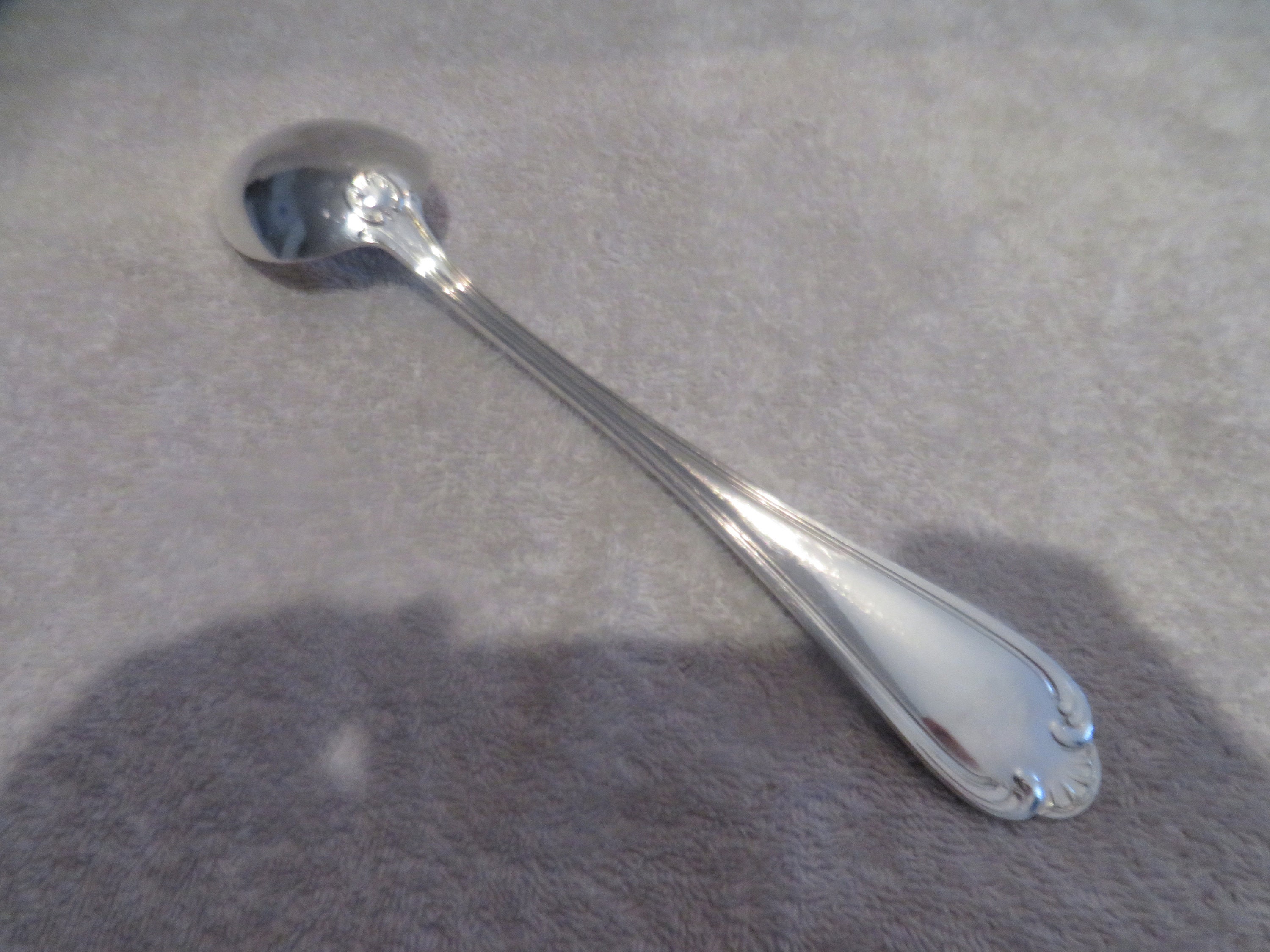 【希少】シルバー／サービングスプーン／エディンバラ アンティークシルバーサービングスプーン バラ ヨーロッパ