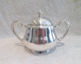 Sucrier métal argenté style art nouveau orfèvre Christofle 1900 French silver-plated sugar bowl