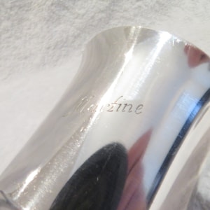 Timbale argent 835 Allemagne Stil Art Deco Gravé Martine 1930 Deutsche 835 Silber Baby Tasse