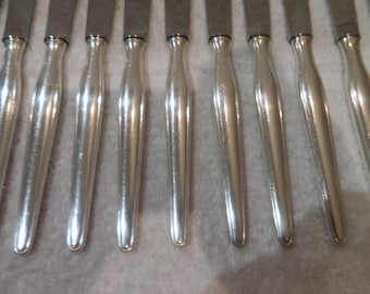 Coffret de 6 couteaux Thiers décors Maison Roger Orfèvre