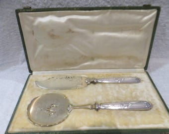 Service à Poisson Manche Argent 950 Minerve St Louis XVI Orfèvre