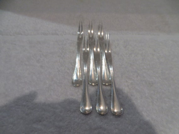 6 銀メッキ カタツムリ フォーク スレッド付きモデル 金細工師