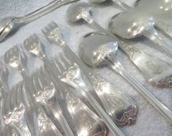 Service à Poisson Manche Argent 950 Minerve St Louis XVI Orfèvre