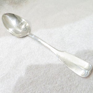 Silver plated stew spoon Uni-plat model Vieux Paris goldsmith Franor Vintage French silver-plated serving spoon 24.2cm