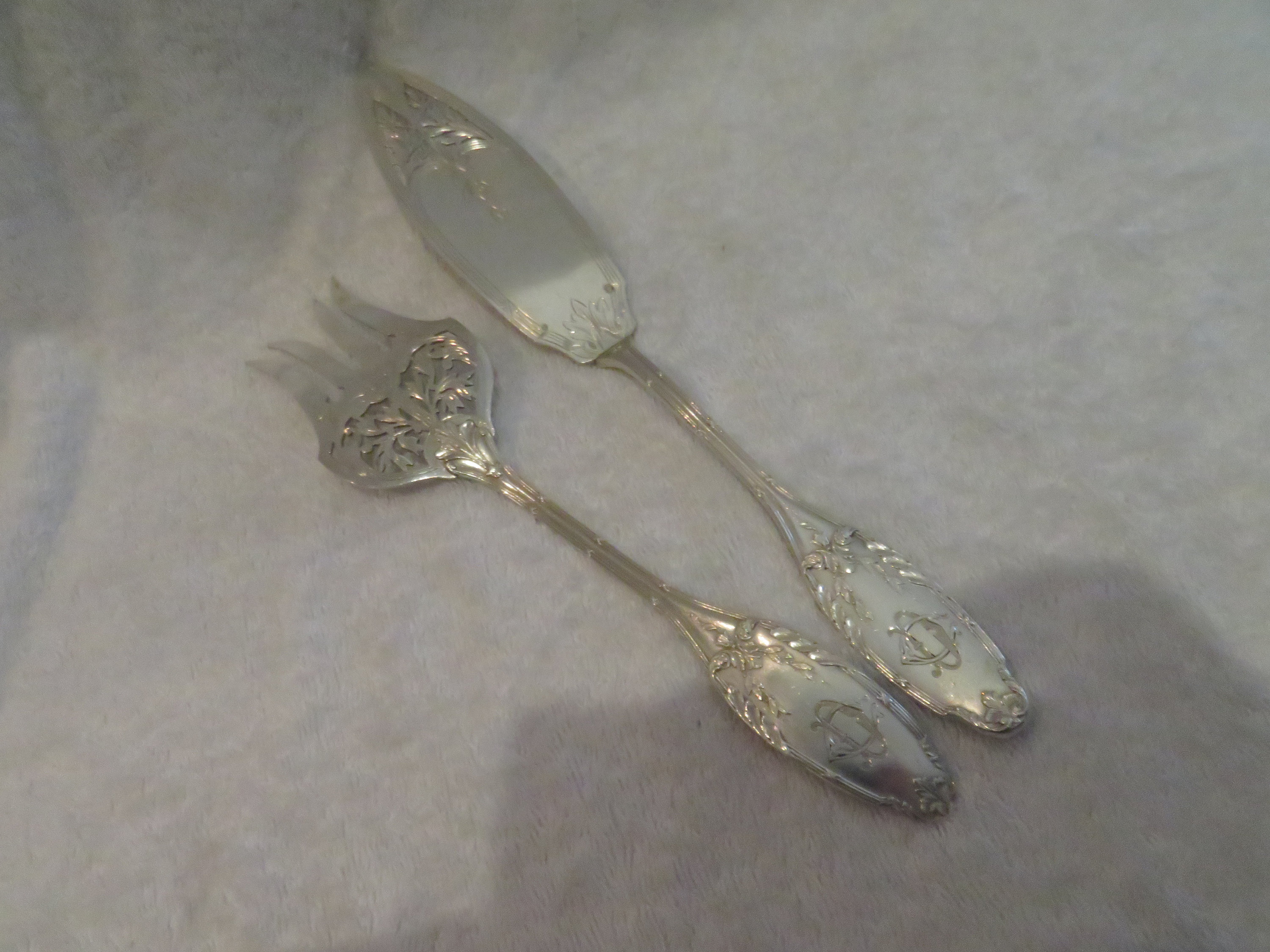 Buy French Louis XV 2pc Fish Server Sterling Silver Serving Set