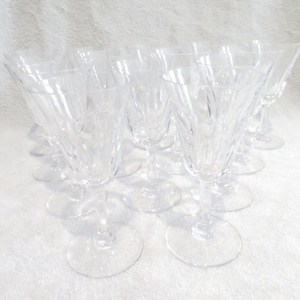 14 copas de vino 9.5cm cristal Saint Louis modelo Cerdagne Copas de vino de cristal francés vintage h 14cm