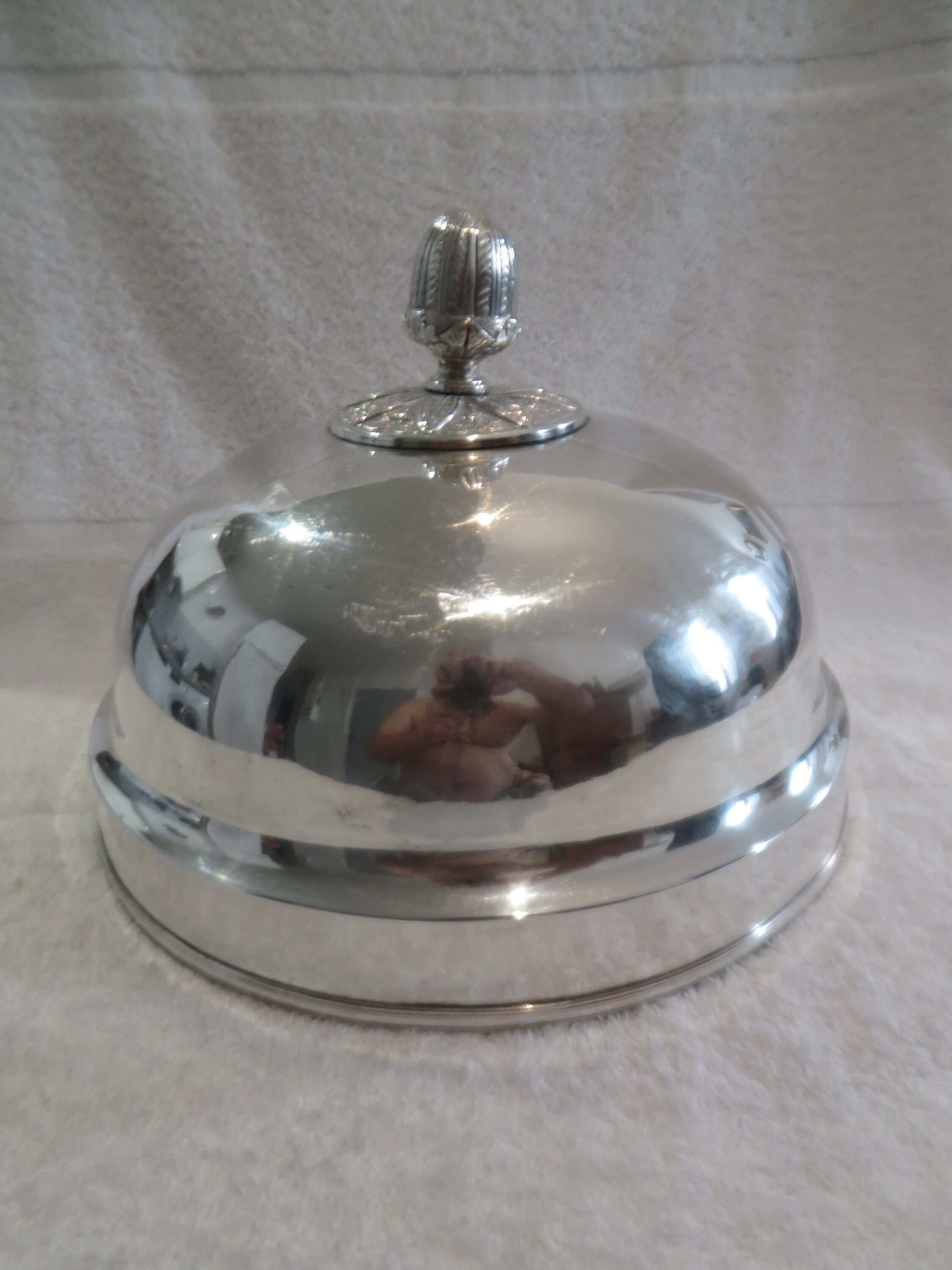 PELLE DE SERVICE en métal argenté guilloché XIXe Napoléon III EUR 36,00
