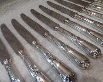 Frionnet François , 12 fourchettes de table ,Louis XV , Métal argenté