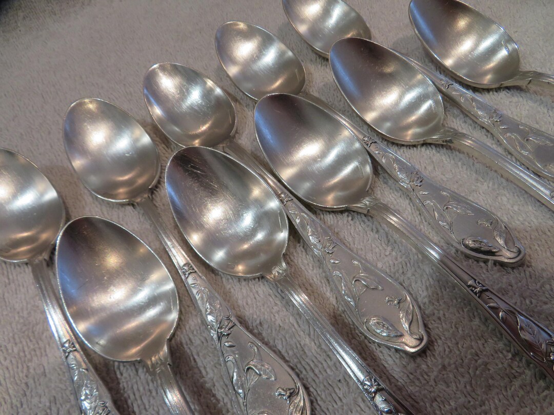 2 cuillères à café métal argenté orfèvre Christofle Concorde 13,6cm