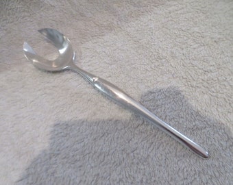 Fourchette à servir ragout métal argenté orfèvre Christofle modèle Duo Tapio Wirkkala 1960 silver-plated serving fork 24,8cm