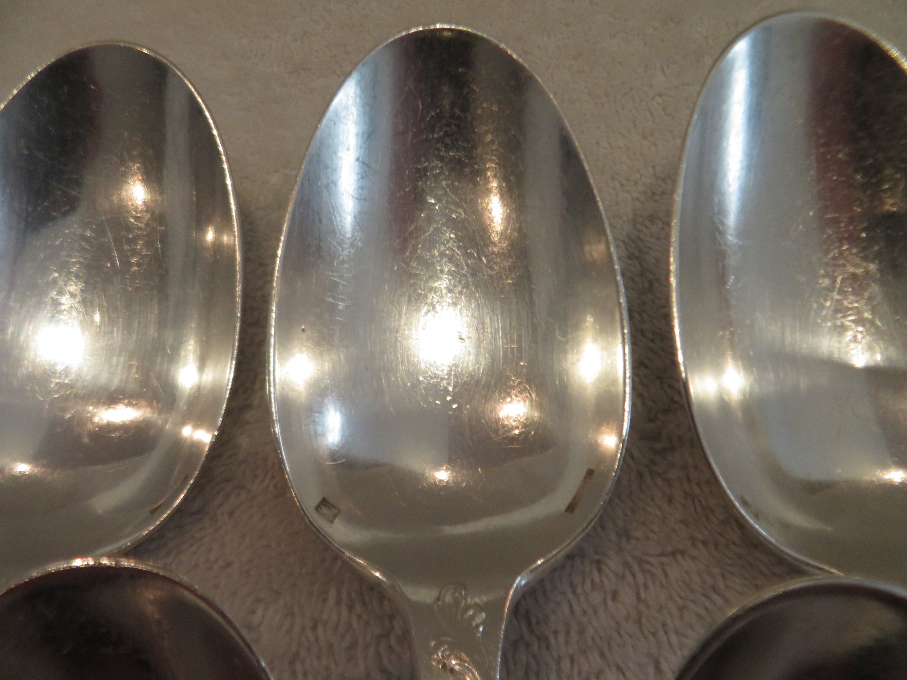 6 tablespoons silver metal rockery style goldsmith Christofle Etsy