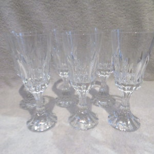 Superb 6 wine glasses 13cl crystal Baccarat model Assas Gorgeous Vintage French crystal wine glasses h 16.3cm