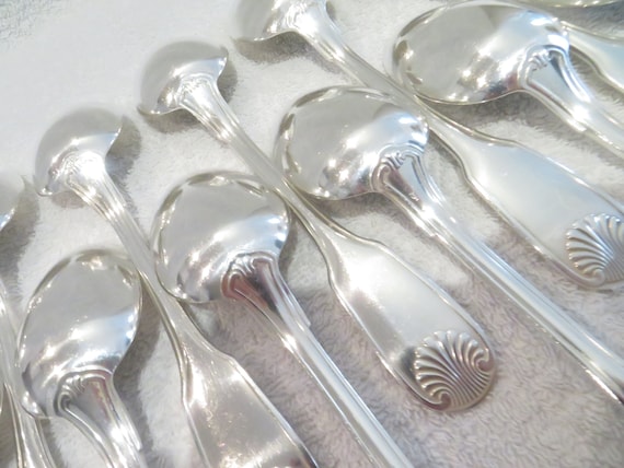 8 CUILLÈRES À soupe métal argenté Poinçon VAR 84 g EUR 18,00 - PicClick FR
