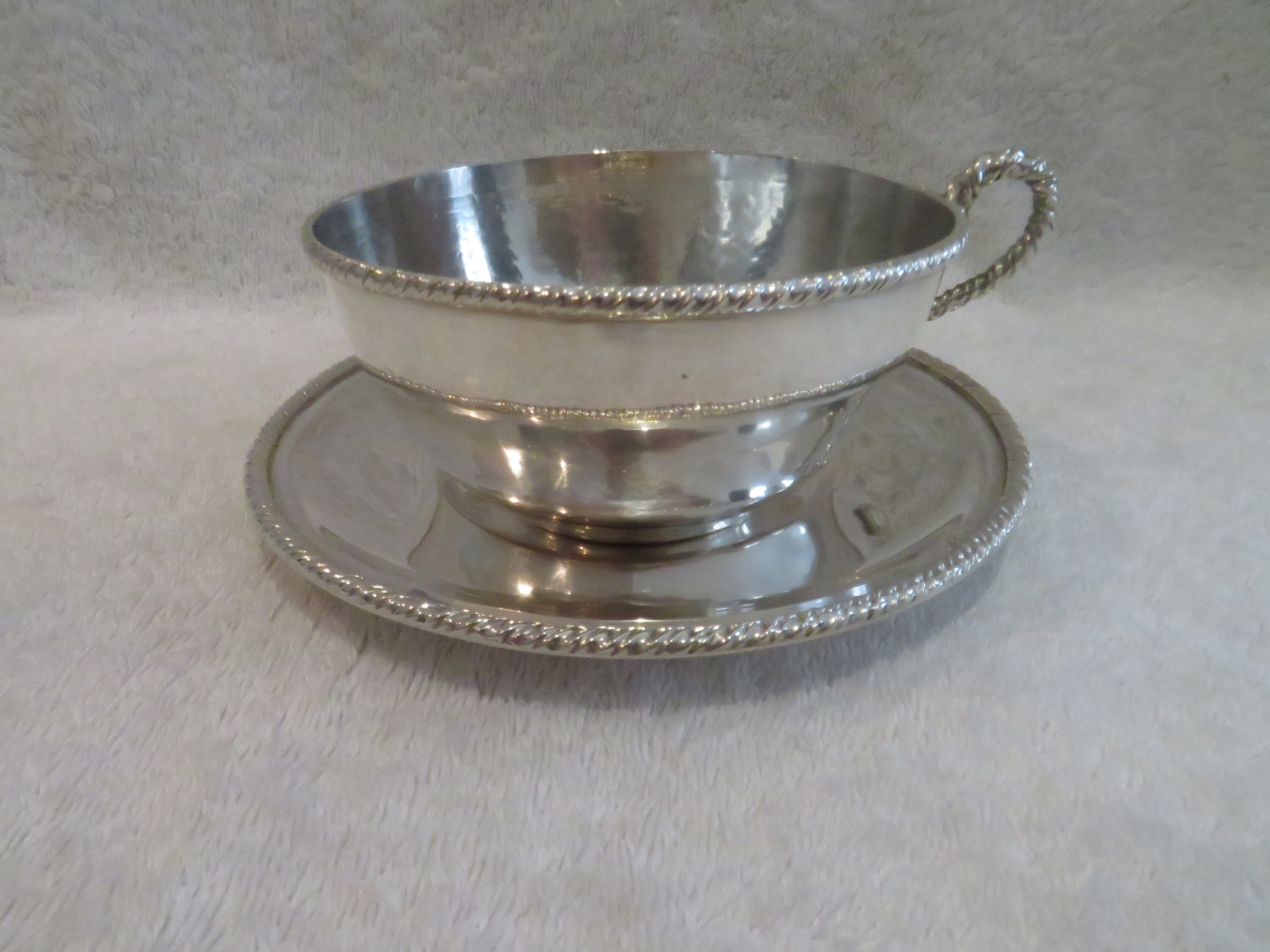 Belle Tasse À Thé Argent