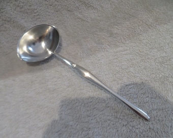 Louche à potage métal argenté orfèvre Christofle modèle Duo Tapio Wirkkala 1960 silver-plated soup ladle 26,6cm