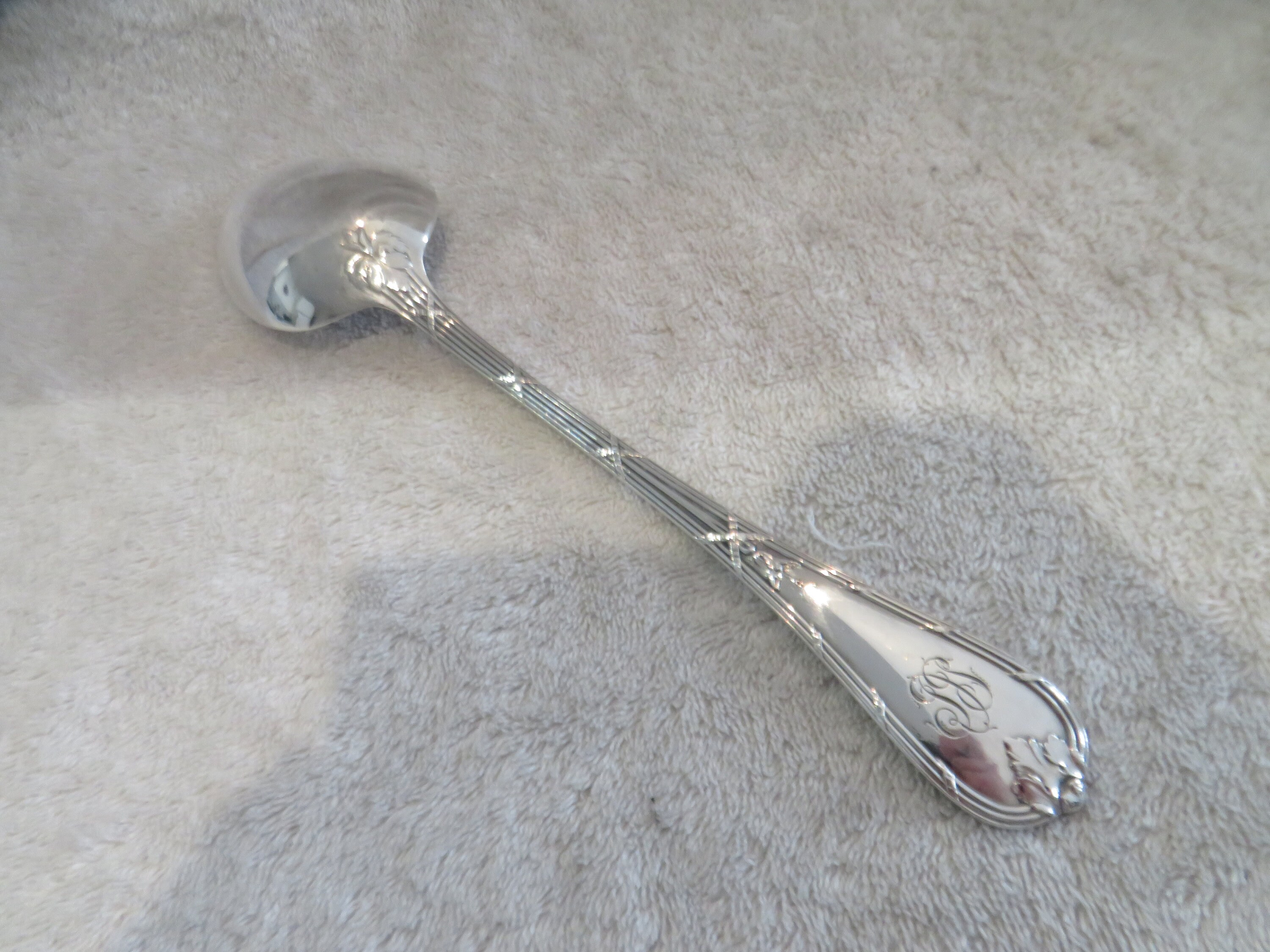 Lot De 6 Cuillères à Soupe Christofle - Modèle Laurier Louis XVI Argenté