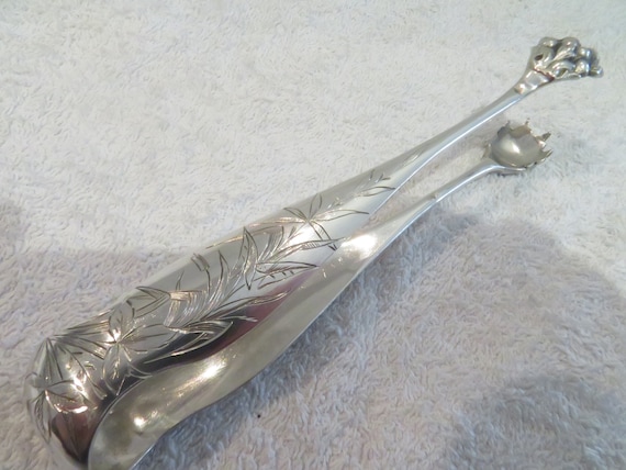 Magnifique Pince à Sucre Argent 950 Minerve Style Art Nouveau Décor Roseaux  Orfèvre Bonnesoeur Gorgeous 1900 French 950 Silver Sugar Tongs -  Norway