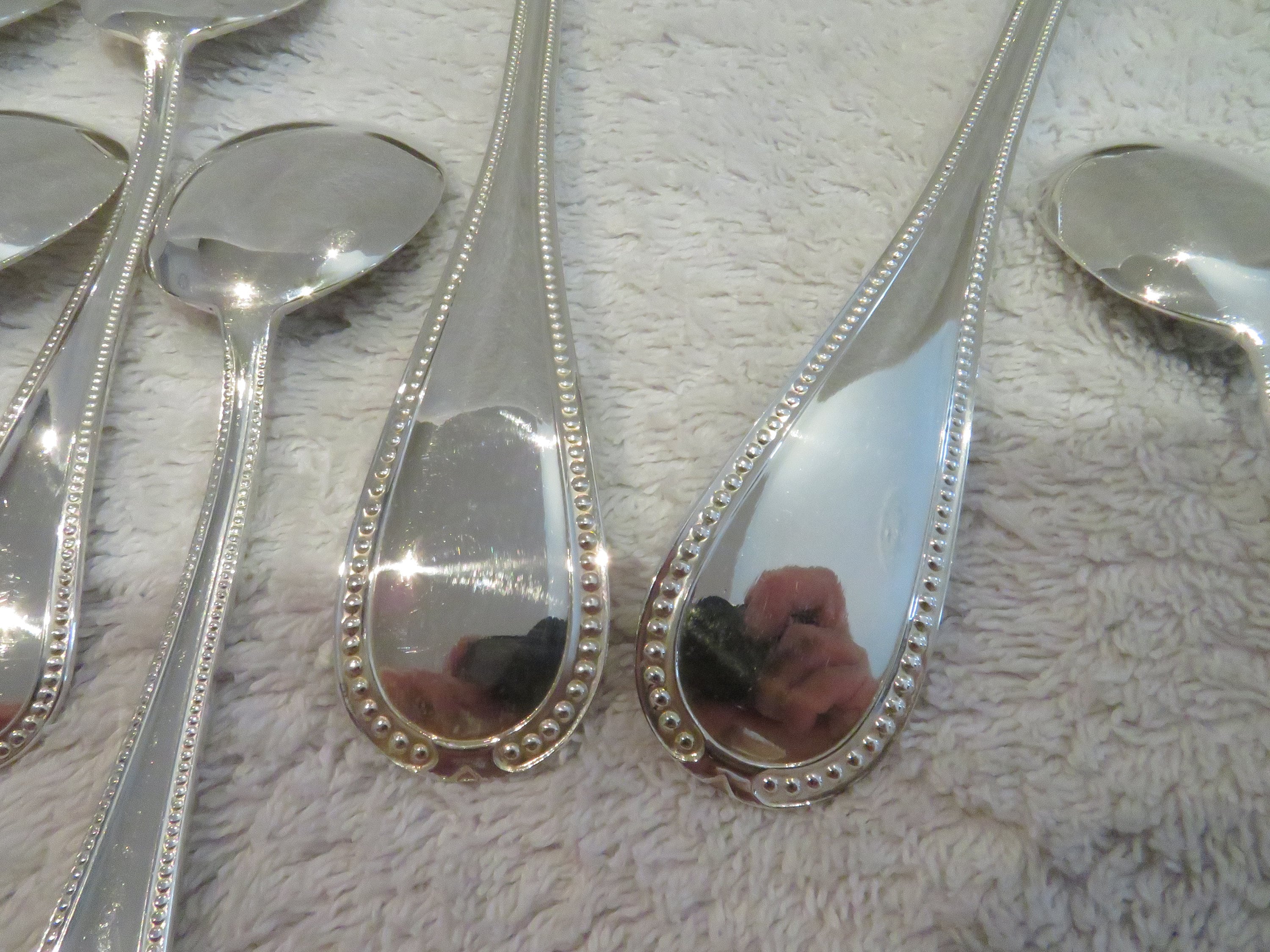 Couverts à glace en métal argenté vendus par notre petite brocante