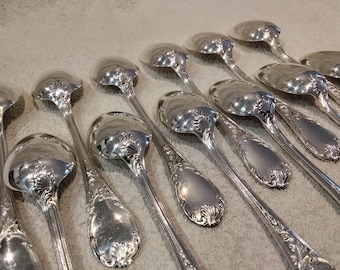 6 cuillères à soupe Christofle métal argenté | Selency
