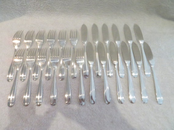 12 クリストフルフィッシュナイフ6本セット純銀メッキ