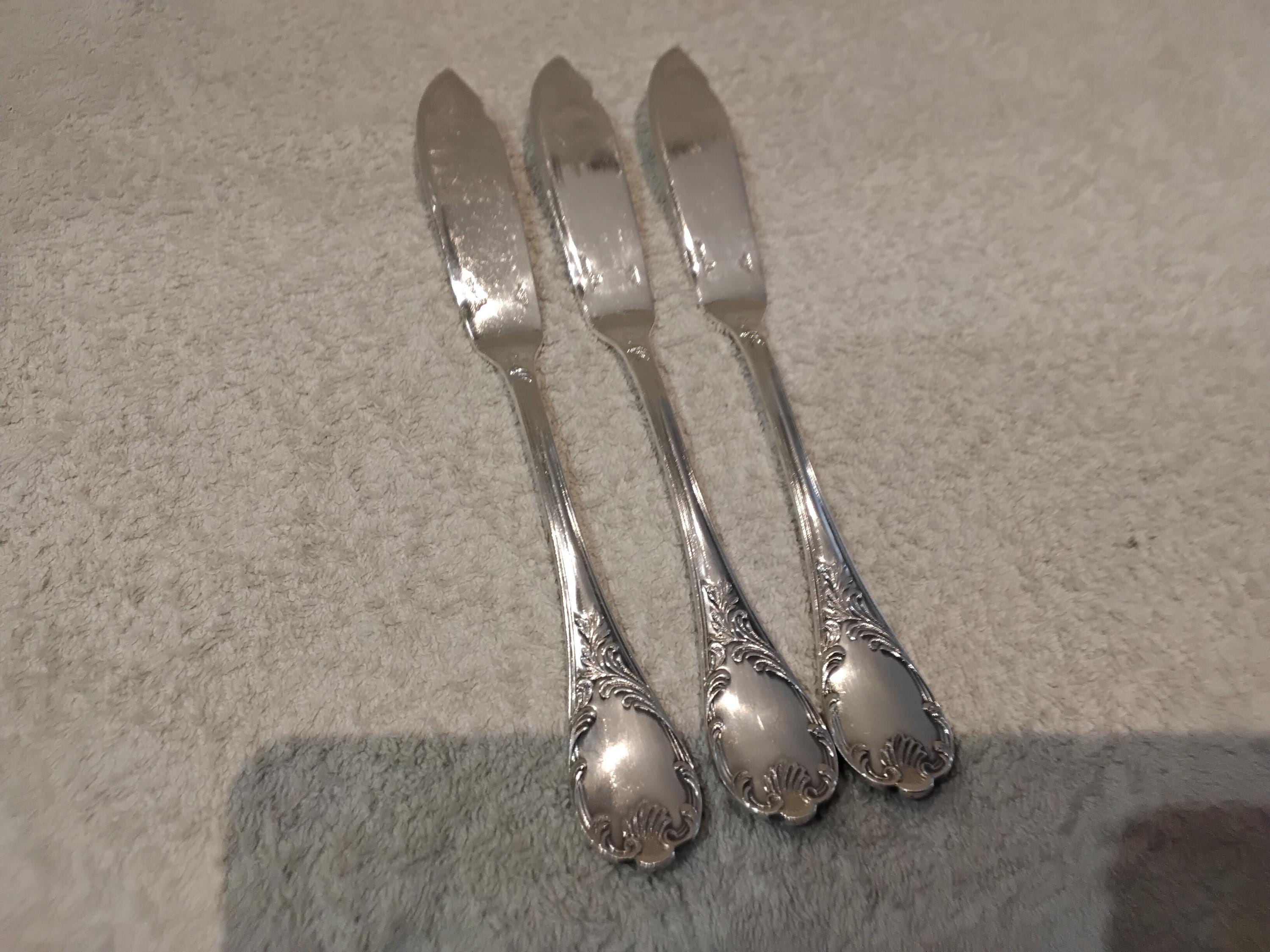 Grand Couteau à Découper Christofle – Modèle Pompadour, Métal Argenté, 32,7 Cm (France, Occasion)