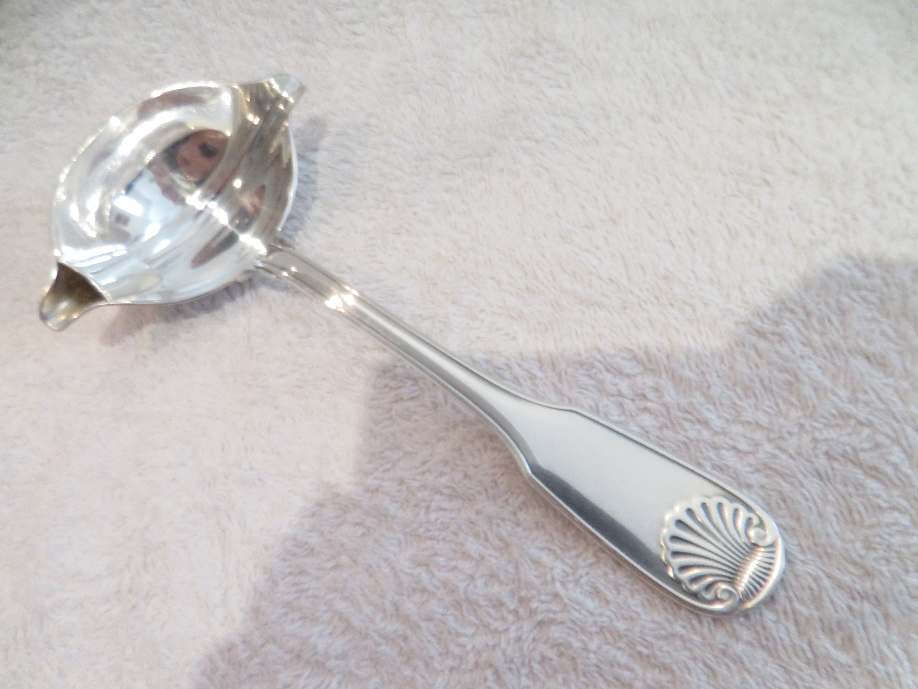 Louche Gras Maigre Métal Argenté Décor Coquille Orfèvre Christofle Modèle Vendome French Silver-plated Fat & Lean Ladle - Australia
