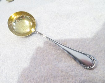 Cuillère à saupoudrer argent 800 Allemand style Louis XV early 20th c German 800 silver sugar sifter spoon