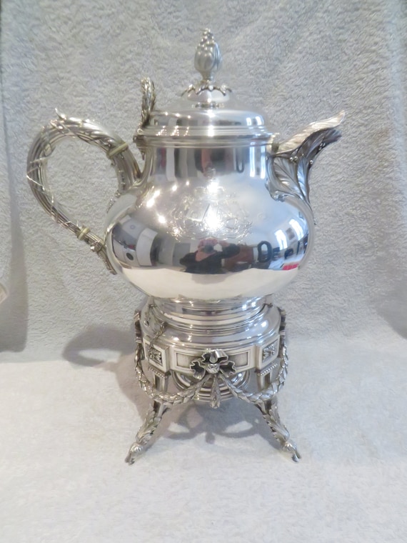 フランスアンティーク 純銀950 希少 大型サーバー レッグホルダー