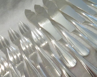 Service à Poisson Manche Argent 950 Minerve St Louis XVI Orfèvre