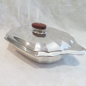 Joli légumier métal argenté style art deco orfèvre O Gallia 1930 French silver-plated covered vegetable dish