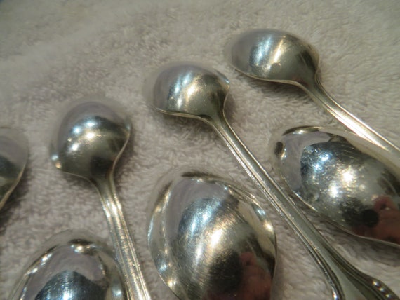 Lot De 6 Petites Cuillères Métal Argenté - Fourchettes à Gâteau - Cambodge